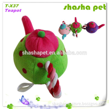 Import toys China Teapot plush squeaker sex dog toys,sex cat toys, dog toys free samples